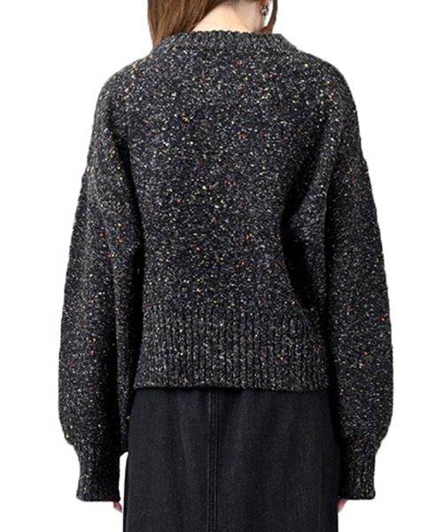 STYLEBLOCK(スタイルブロック)の「カラーネップクルーネックニットプルオーバー(ニット/セーター・レディース・ベージュ/ブルー/グレー/ブラック/ピンク・M)」の9枚目の写真
