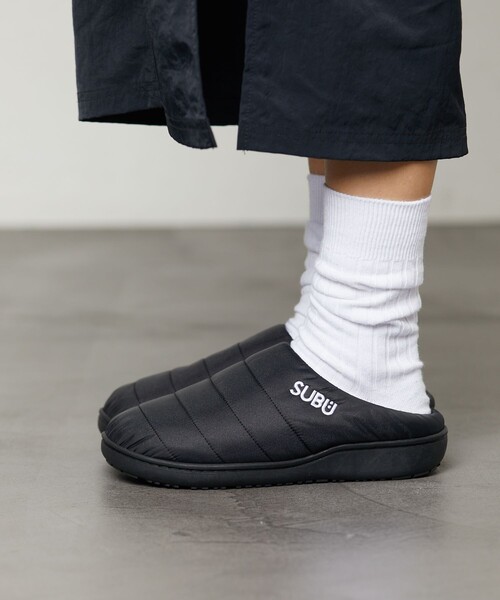 SUBU（スブ）の「SUBU/スブ Permanent Collection 2023 / パーマネント ウィンター サンダル モックシューズ / クロッグダウンサンダル（サンダル・レディース・ブラック/ベージュ/チャコールグレー/レッド/カーキ/チェック・1/2/0/3）」の7枚目の写真