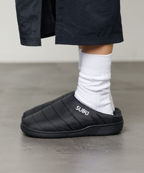 SUBU（スブ）の「SUBU/スブ Permanent Collection 2023 / パーマネント ウィンター サンダル モックシューズ / クロッグダウンサンダル（サンダル・レディース・ブラック/ベージュ/チャコールグレー/レッド/カーキ/チェック・1/2/0/3）」の15枚目の写真