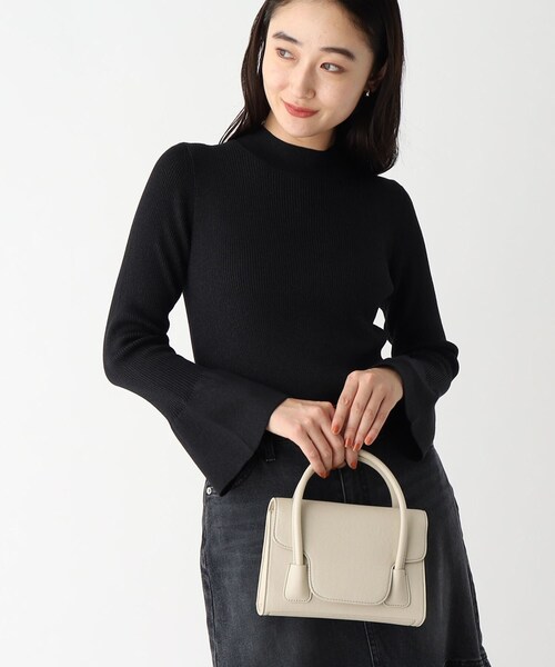 OPAQUE.CLIP(オペークドットクリップ)の「◆【2WAY】フラップミニバッグ(ショルダーバッグ・レディース・ライトグレー/ピンク系/ブラック・00)」の3枚目の写真