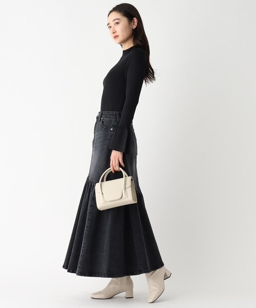 OPAQUE.CLIP(オペークドットクリップ)の「◆【2WAY】フラップミニバッグ(ショルダーバッグ・レディース・ライトグレー/ピンク系/ブラック・00)」の6枚目の写真