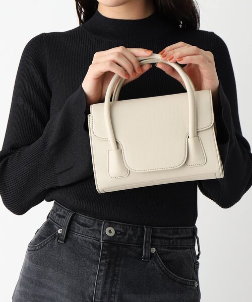 OPAQUE.CLIP(オペークドットクリップ)の「◆【2WAY】フラップミニバッグ(ショルダーバッグ・レディース・ライトグレー/ピンク系/ブラック・00)」の7枚目の写真