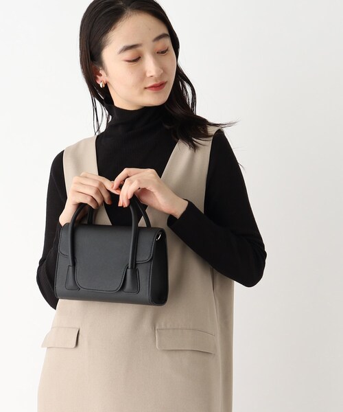 OPAQUE.CLIP(オペークドットクリップ)の「◆【2WAY】フラップミニバッグ(ショルダーバッグ・レディース・ライトグレー/ピンク系/ブラック・00)」の9枚目の写真