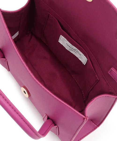 OPAQUE.CLIP(オペークドットクリップ)の「◆【2WAY】フラップミニバッグ(ショルダーバッグ・レディース・ライトグレー/ピンク系/ブラック・00)」の18枚目の写真