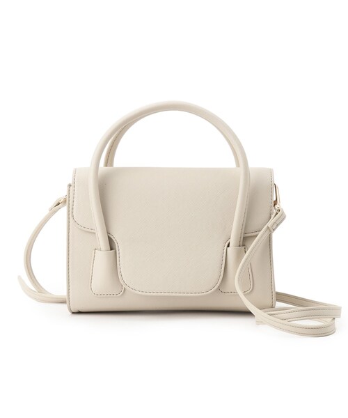 OPAQUE.CLIP(オペークドットクリップ)の「◆【2WAY】フラップミニバッグ(ショルダーバッグ・レディース・ライトグレー/ピンク系/ブラック・00)」の21枚目の写真