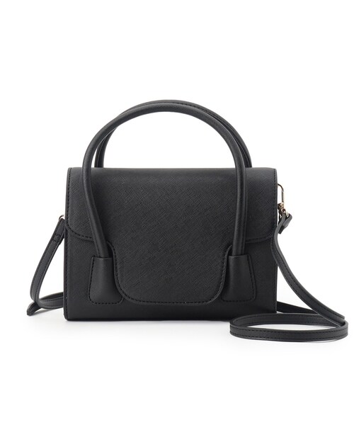 OPAQUE.CLIP(オペークドットクリップ)の「◆【2WAY】フラップミニバッグ(ショルダーバッグ・レディース・ライトグレー/ピンク系/ブラック・00)」の22枚目の写真