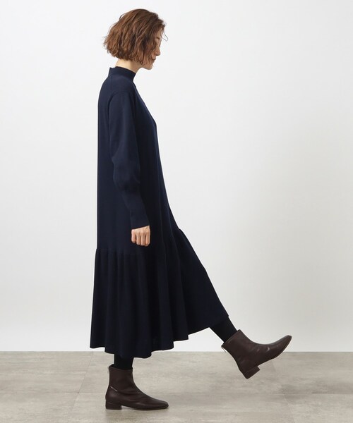 grove（グローブ）の「◆大人の上品さ漂うニットワンピース（ワンピース・レディース・ブラウン系その他/ブルー系その他/ホワイト系5・02/03/05/01/04）」の6枚目の写真