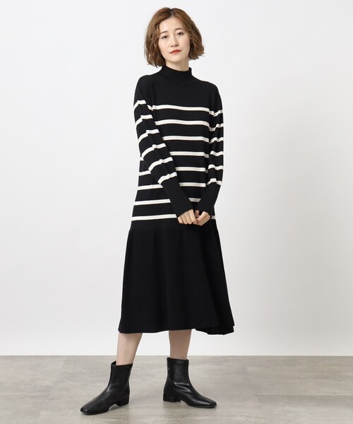 grove（グローブ）の「◆大人の上品さ漂うニットワンピース（ワンピース・レディース・ブラウン系その他/ブルー系その他/ホワイト系5・02/03/05/01/04）」の11枚目の写真