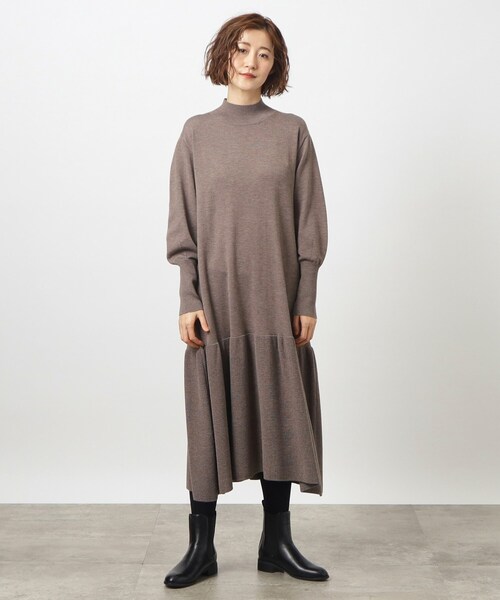 grove（グローブ）の「◆大人の上品さ漂うニットワンピース（ワンピース・レディース・ブラウン系その他/ブルー系その他/ホワイト系5・02/03/05/01/04）」の18枚目の写真