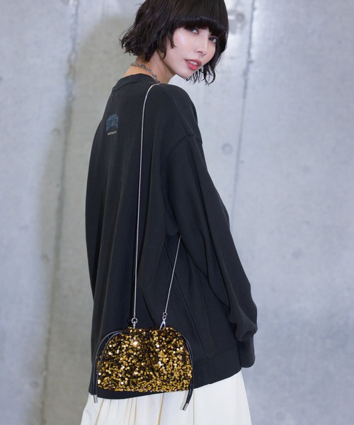 PAGEBOY（ページボーイ）の「ベロアスパンコールBAG（ショルダーバッグ・レディース・ゴールド/ブラック/シルバー・FREE）」の10枚目の写真