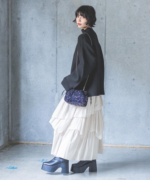 PAGEBOY（ページボーイ）の「ベロアスパンコールBAG（ショルダーバッグ・レディース・ゴールド/ブラック/シルバー・FREE）」の4枚目の写真