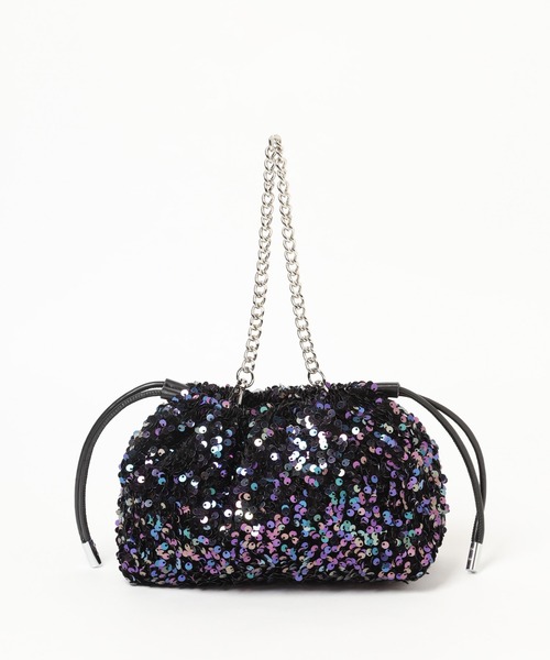 PAGEBOY（ページボーイ）の「ベロアスパンコールBAG（ショルダーバッグ・レディース・ゴールド/ブラック/シルバー・FREE）」の5枚目の写真