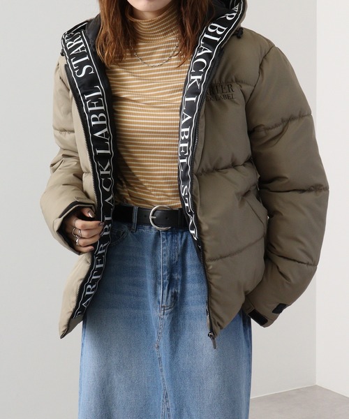 STARTER BLACK LABEL（スターターブラックレーベル）の「STARTER BLACK LABEL ファイバー 中綿フーディー ブルゾン（ブルゾン・メンズ・ベージュ/ホワイト/ブラック・M/L/XL）」の13枚目の写真