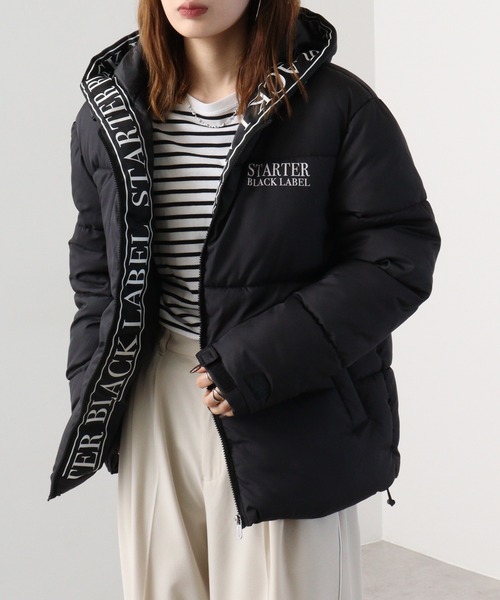 STARTER BLACK LABEL（スターターブラックレーベル）の「STARTER BLACK LABEL ファイバー 中綿フーディー ブルゾン（ブルゾン・メンズ・ベージュ/ホワイト/ブラック・M/L/XL）」の9枚目の写真