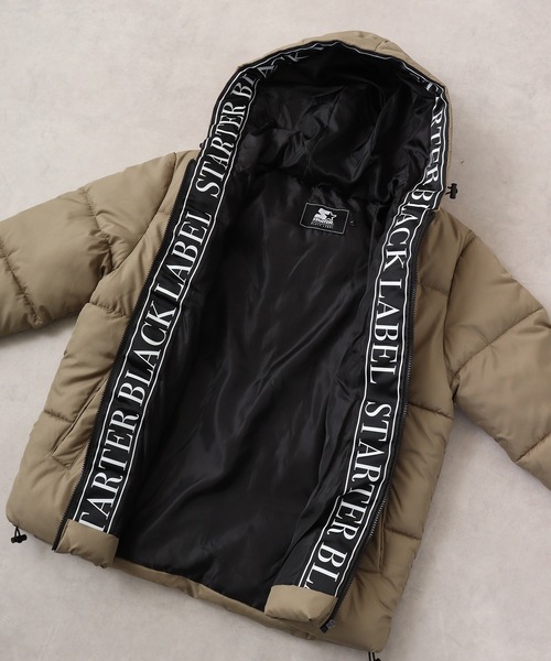 STARTER BLACK LABEL（スターターブラックレーベル）の「STARTER BLACK LABEL ファイバー 中綿フーディー ブルゾン（ブルゾン・メンズ・ベージュ/ホワイト/ブラック・M/L/XL）」の4枚目の写真