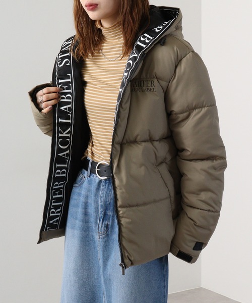 STARTER BLACK LABEL（スターターブラックレーベル）の「STARTER BLACK LABEL ファイバー 中綿フーディー ブルゾン（ブルゾン・メンズ・ベージュ/ホワイト/ブラック・M/L/XL）」の14枚目の写真