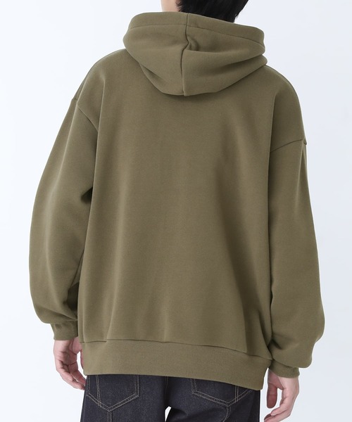 osharewalker（オシャレウォーカー）の「【廃盤】『裏起毛スタンドネックパーカー』（パーカー・メンズ・ブラック/カーキ・2/3）」の5枚目の写真