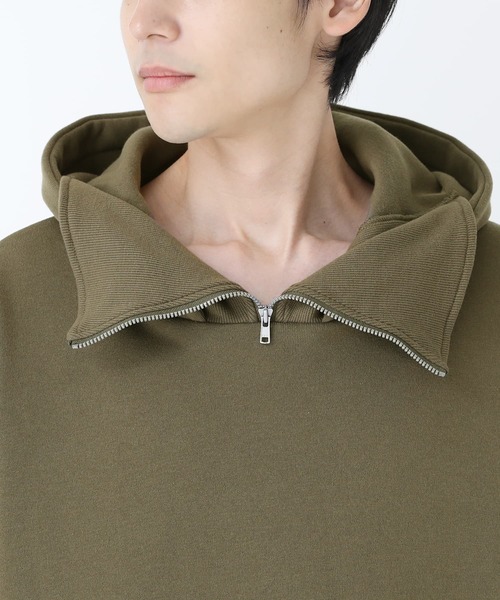 osharewalker（オシャレウォーカー）の「【廃盤】『裏起毛スタンドネックパーカー』（パーカー・メンズ・ブラック/カーキ・2/3）」の7枚目の写真