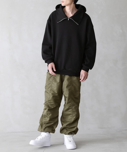 osharewalker（オシャレウォーカー）の「【廃盤】『裏起毛スタンドネックパーカー』（パーカー・メンズ・ブラック/カーキ・2/3）」の17枚目の写真