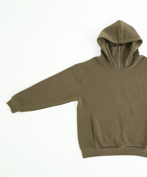 osharewalker（オシャレウォーカー）の「【廃盤】『裏起毛スタンドネックパーカー』（パーカー・メンズ・ブラック/カーキ・2/3）」の20枚目の写真