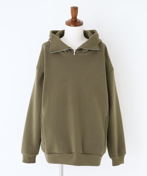 osharewalker（オシャレウォーカー）の「【廃盤】『裏起毛スタンドネックパーカー』（パーカー・メンズ・ブラック/カーキ・2/3）」の21枚目の写真