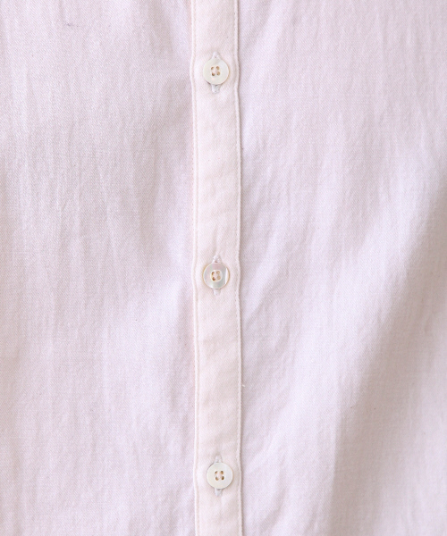 ABAHOUSE（アバハウス）の「コットンウールビエラバンドカラーシャツ（シャツ/ブラウス・メンズ・グレー/ホワイト/ブラウン・3/2）」の5枚目の写真