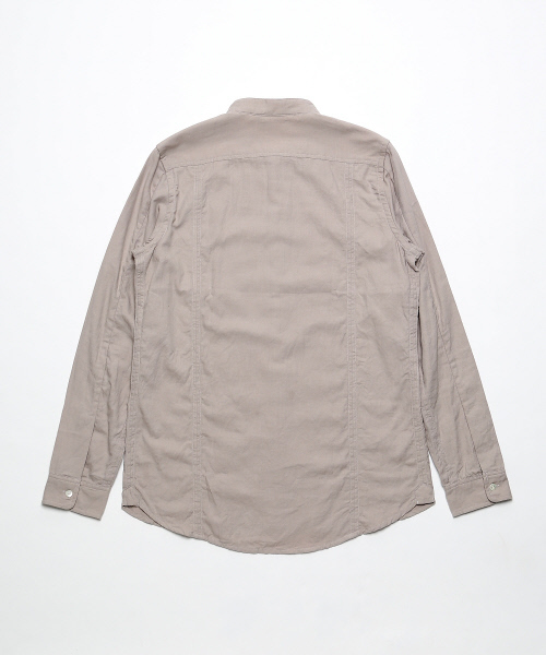 ABAHOUSE（アバハウス）の「コットンウールビエラバンドカラーシャツ（シャツ/ブラウス・メンズ・グレー/ホワイト/ブラウン・3/2）」の10枚目の写真