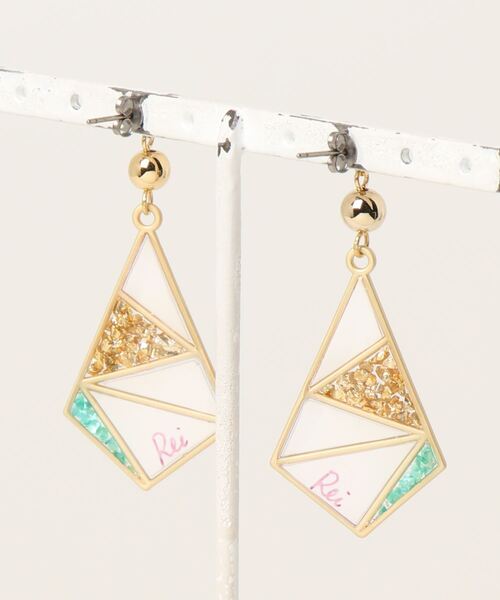 零-Rei-】瞬きシリーズ ステンドグラスダイヤピアス(MA)（ピアス（両耳