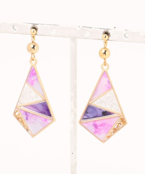 零-Rei-】瞬きシリーズ ステンドグラスダイヤピアス(MA)（ピアス（両耳