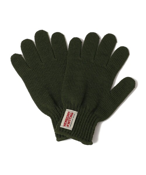 NEWBERRY KNITTING(ニューベリーニッティング)の「NEWBERRY KNITTING:ニット グローブ 手袋(手袋・メンズ・ダークグレー/ライトイエロー/オリーブ/ブルー/ブラック/ネイビー・ONE SIZE)」の4枚目の写真