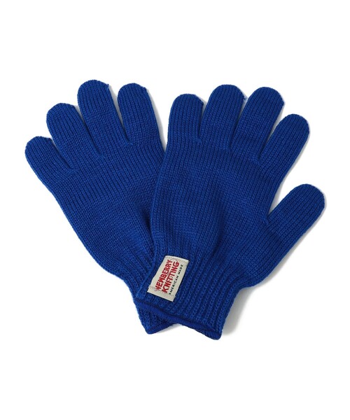 NEWBERRY KNITTING(ニューベリーニッティング)の「NEWBERRY KNITTING:ニット グローブ 手袋(手袋・メンズ・ダークグレー/ライトイエロー/オリーブ/ブルー/ブラック/ネイビー・ONE SIZE)」の6枚目の写真