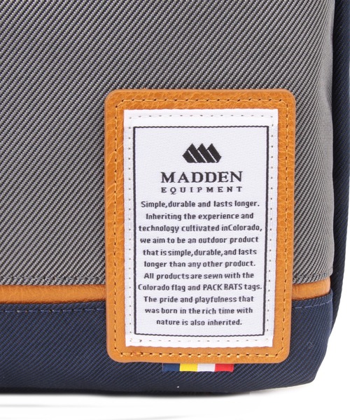 MADDEN EQUIPMENT（メデン イクイップメント）の「ポリエステルツイル 撥水 4way ショルダー リュック（ショルダーバッグ・メンズ・ブラック×ブラック/ブラック/ベージュ/ブルー系その他・ﾌﾘ-）」の12枚目の写真