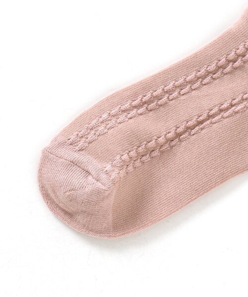 apres les cours（アプレレクール）の「フリルハイソックス（ソックス/靴下・キッズ・ラベンダー/ブラウン/ネイビー/ピンク/オフホワイト・12/21/15 /18）」の9枚目の写真