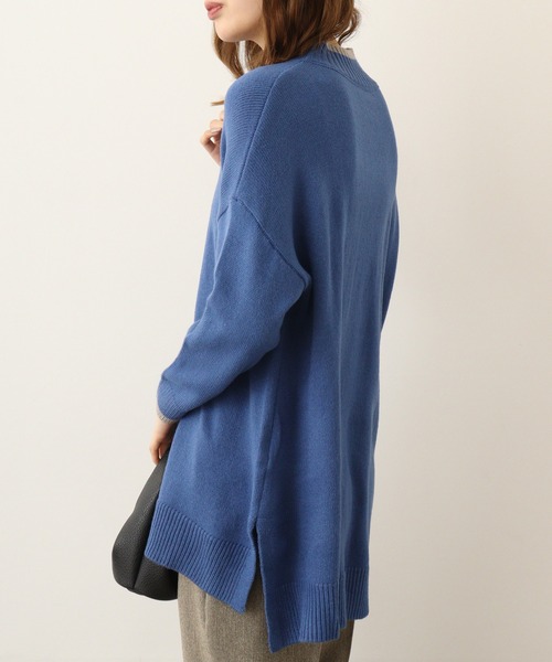 【セール】A.N.L 配色ロールネックロングニット（ニット/セーター）｜a.n.l（エーエヌエル レーベル）