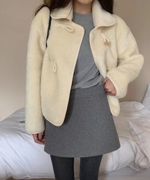 ボアショート丈ダッフルコート