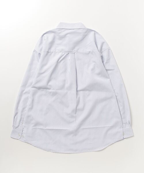 JOHN'S CLOSET（ジョンズクローゼット）の「【a】エステルブロード ストライプ バルーンスリーブシャツ（シャツ/ブラウス・メンズ・ブルー/ホワイト・MEDIUM/LARGE）」の18枚目の写真