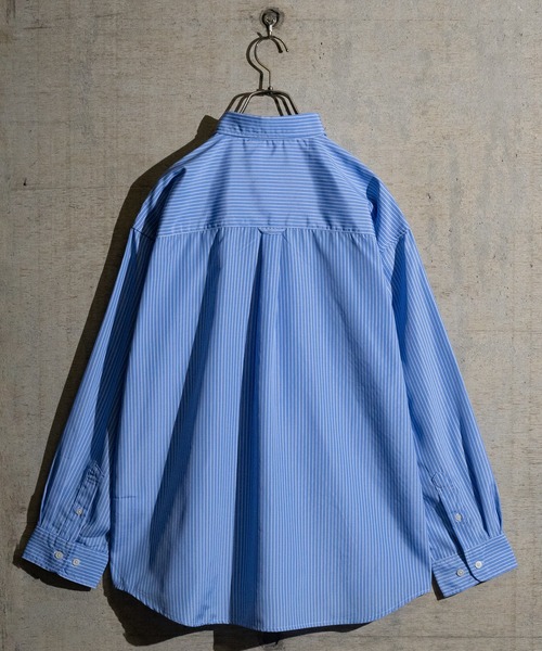 JOHN'S CLOSET（ジョンズクローゼット）の「【a】エステルブロード ストライプ バルーンスリーブシャツ（シャツ/ブラウス・メンズ・ブルー/ホワイト・MEDIUM/LARGE）」の12枚目の写真