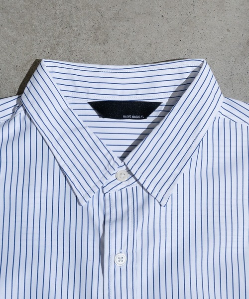 JOHN'S CLOSET（ジョンズクローゼット）の「【a】エステルブロード ストライプ バルーンスリーブシャツ（シャツ/ブラウス・メンズ・ブルー/ホワイト・MEDIUM/LARGE）」の13枚目の写真