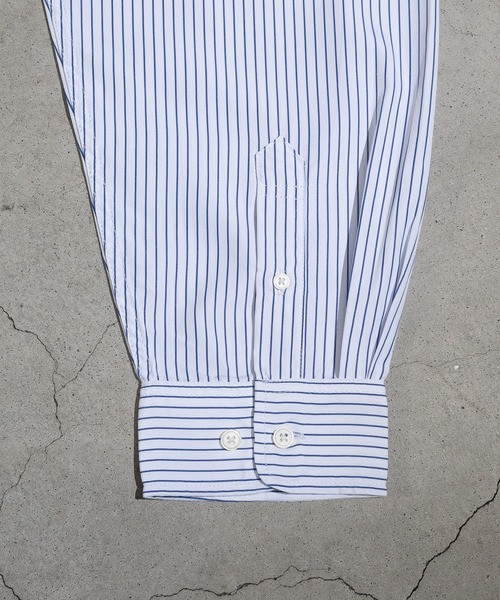 JOHN'S CLOSET（ジョンズクローゼット）の「【a】エステルブロード ストライプ バルーンスリーブシャツ（シャツ/ブラウス・メンズ・ブルー/ホワイト・MEDIUM/LARGE）」の15枚目の写真