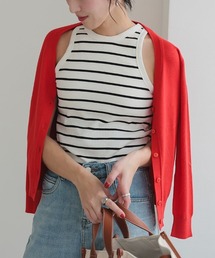 【pufe】カップ付きアメスリタンク