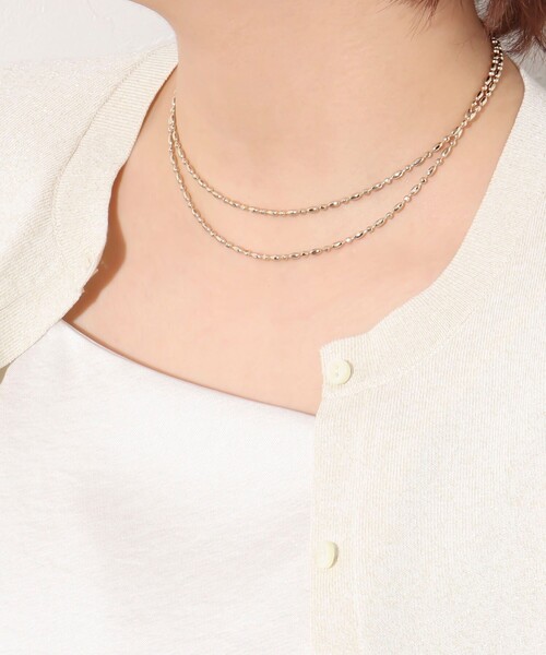 NOLLEY’S Sophi（ノーリーズソフィ）の「アートボールロングネックレス（ネックレス・レディース・ゴールド/シルバー・FREE）」の19枚目の写真