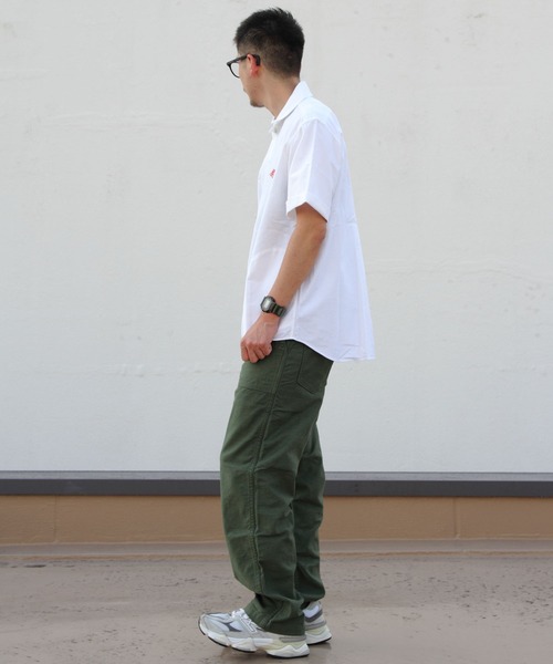 DANTON(ダントン)の「DANTON/ダントン ラウンドカラープルオーバーシャツ ショートスリーブ ソリッド ROUND COLLAR P.O SHIRT SHORT SLEEVE SOLID(メンズ) DT-B0284 SOX(シャツ/ブラウス・メンズ・ホワイト/ナチュラル/ブルー・42/40/44)」の9枚目の写真