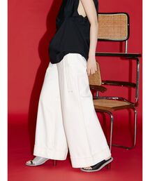 UN3D. | ビッグディテールワイドデニムパンツ(デニムパンツ)