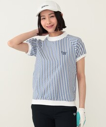 BEAMS GOLF ORANGE LABEL / クールマックス(R)サッカー モックネック プルオーバー