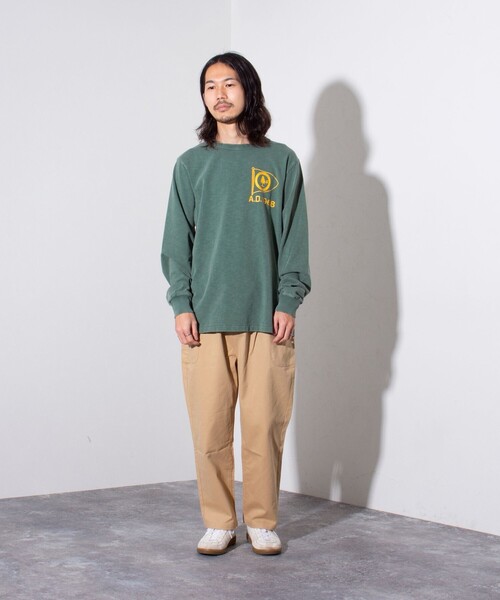 Champion（チャンピオン）の「【Champion/チャンピオン】プリントロンT 長袖Tシャツ ダメージ加工（Tシャツ/カットソー・メンズ・モスグリーン/ヘザーグレー/オフホワイト・M/L）」の11枚目の写真