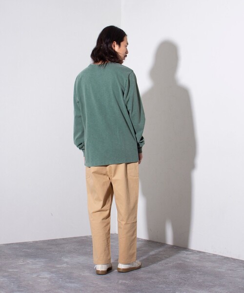 Champion（チャンピオン）の「【Champion/チャンピオン】プリントロンT 長袖Tシャツ ダメージ加工（Tシャツ/カットソー・メンズ・モスグリーン/ヘザーグレー/オフホワイト・M/L）」の12枚目の写真