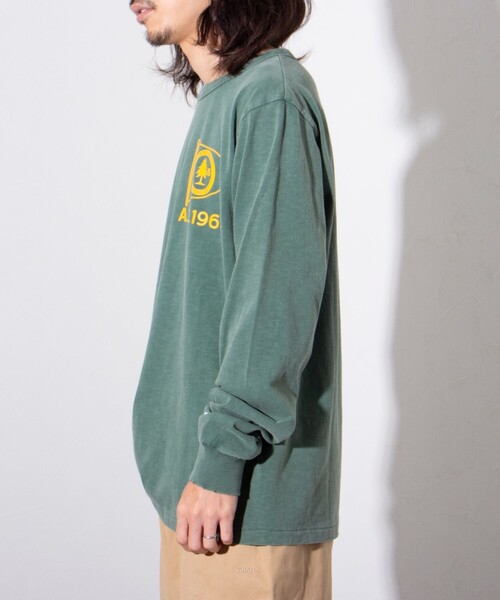 Champion（チャンピオン）の「【Champion/チャンピオン】プリントロンT 長袖Tシャツ ダメージ加工（Tシャツ/カットソー・メンズ・モスグリーン/ヘザーグレー/オフホワイト・M/L）」の13枚目の写真