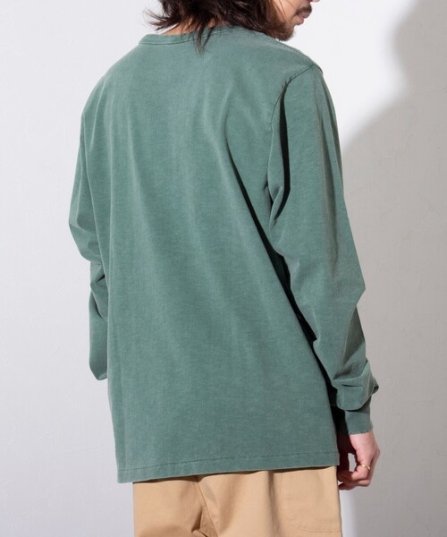 Champion（チャンピオン）の「【Champion/チャンピオン】プリントロンT 長袖Tシャツ ダメージ加工（Tシャツ/カットソー・メンズ・モスグリーン/ヘザーグレー/オフホワイト・M/L）」の14枚目の写真
