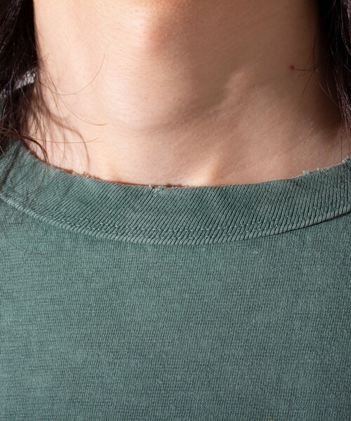 Champion（チャンピオン）の「【Champion/チャンピオン】プリントロンT 長袖Tシャツ ダメージ加工（Tシャツ/カットソー・メンズ・モスグリーン/ヘザーグレー/オフホワイト・M/L）」の20枚目の写真