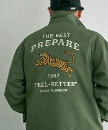 NO NEED | トラ刺繍ZIPジャケット(ブルゾン)